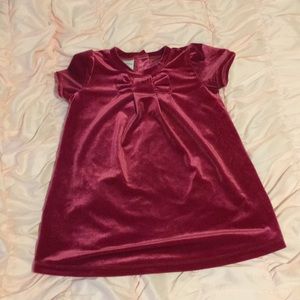 Velvet dress for girls 2T burgundy